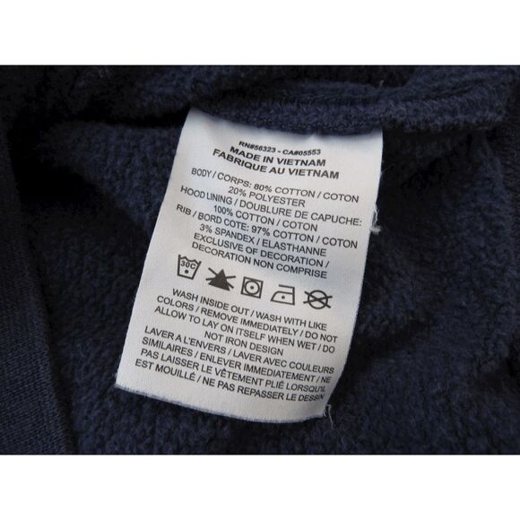 Nike Hoodie Pullover Swoosh League Fleece Navy Sz M - Picture 4 of 5